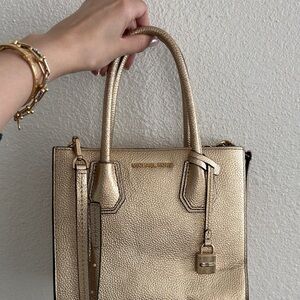 Michael Kors Metallic Gold Satchel
